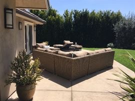 Outdoor deep seating sectional...