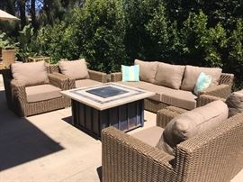 Square Fire-pit for Summer evenings