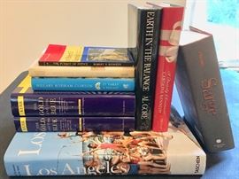 Books: some autographed by authors or political figures