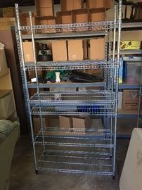 Wire shelving rack
