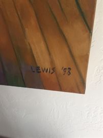 We have 2 Lewis paintings