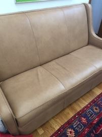 This custom sofa with a matching chair and ottoman was custom-made at creative leather a year and a half ago client paid thousands of dollars for it perfect condition 
