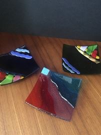 Blown glass plates (small)