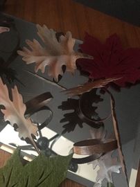Fall design (leaf) metal napkin rings