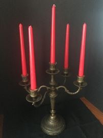 Brass candlelabra
