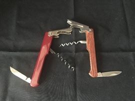 Cork screw/bottle openers