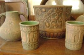 FOREST BRUSHWARE RED WING ART POTTERY