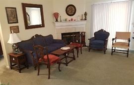 Living Room full of Antiques and Collectibles