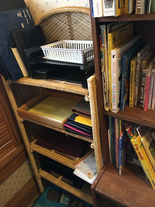 Wicker Shelves & Pre-School Teaching Supplies