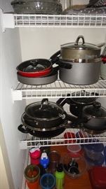Pots and pans, kitchen supplies