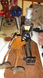 Black Americana, dolls, pupetts, Marionettes, books and more.