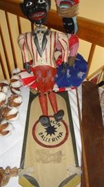 Black Americana, dolls, pupetts, Marionettes, books and more.