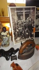 Black Americana, dolls, pupetts, Marionettes, books and more.