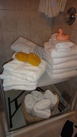 Bathroom accessories, towels, and more