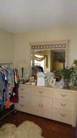 Thomasville Bedroom set - nightstand, 4 poster bed, armoire, dresser w/mirror
