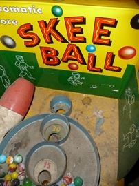 vintage Skee Ball game