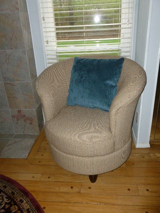 New (never used) Barrel Swivel Chair
