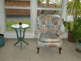 Colorful Wingback Chair