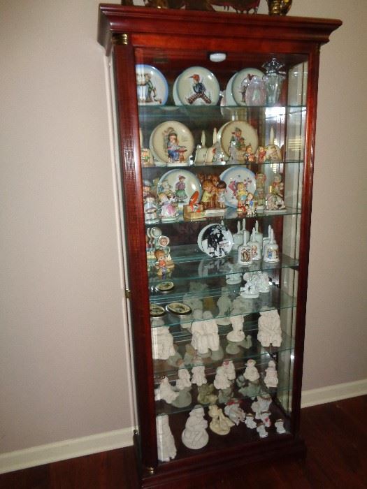 Curio full of collectibles