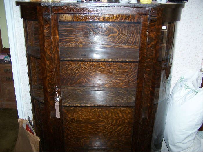 ANOTHER OAK CHINA CABINET