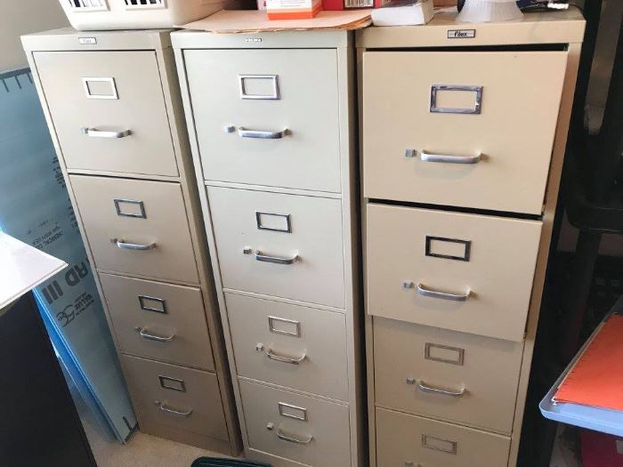
#48 (3) 4 drawer filing cabinets, letter size
$30 each
