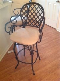 Metal / Upholstered Bar Stools (4) $ 80.00 Each