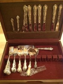 Gorham Sterling Silver Set - 47 total pieces - 1779 total grams without weighted knives - weighted knives - 673 grams total - $ 995.00