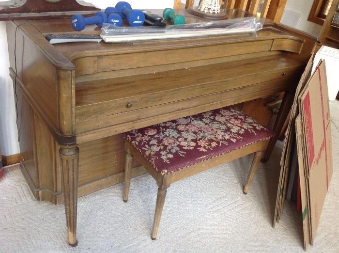 Piano with bench $ 250.00 - Delivery options available for a fee - call to discuss.