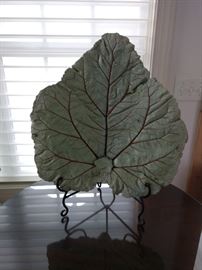 another Concrete Leaf on Stand