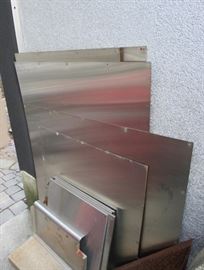 Lot# 111                                                                                                                Large pieces of stainless steel Metal sheets                                        $ 100. for all