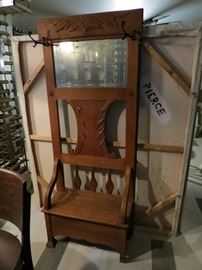 Lot# 126                                                                                                               Antique Hall Stand    $ 300.00