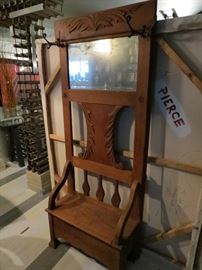 Lot# 126                                                                                                                 Antique Hall Stand      $ 300.00