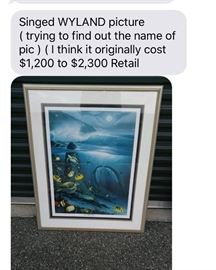 Wyland Fine Art 'Mysteries Of The Sea' With Custom Frame Retail was over $1,300