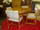 Oaking Dining Table & Four Chairs