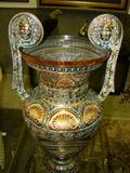 Ornate Metal Urn Vase