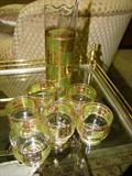 Vintage Glass Bar Set