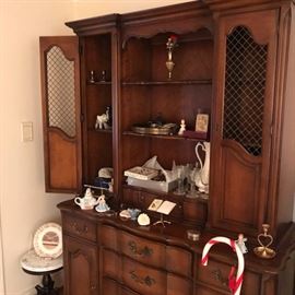 Great White Furniture, wire door, "Lorraine" bookcase/china secretary.