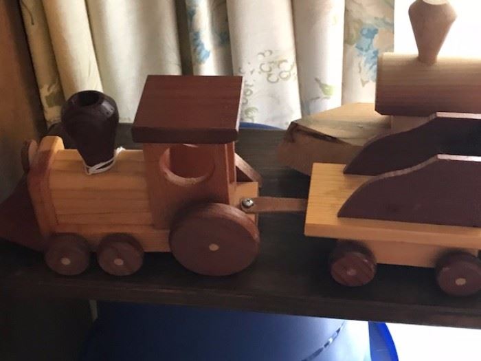 More wooden trains.