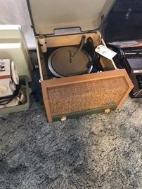 Vintage record player.
