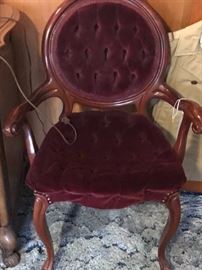 Victorian repro arm chair.