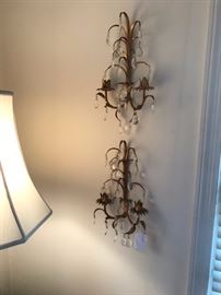 Pair of vintage sconces.