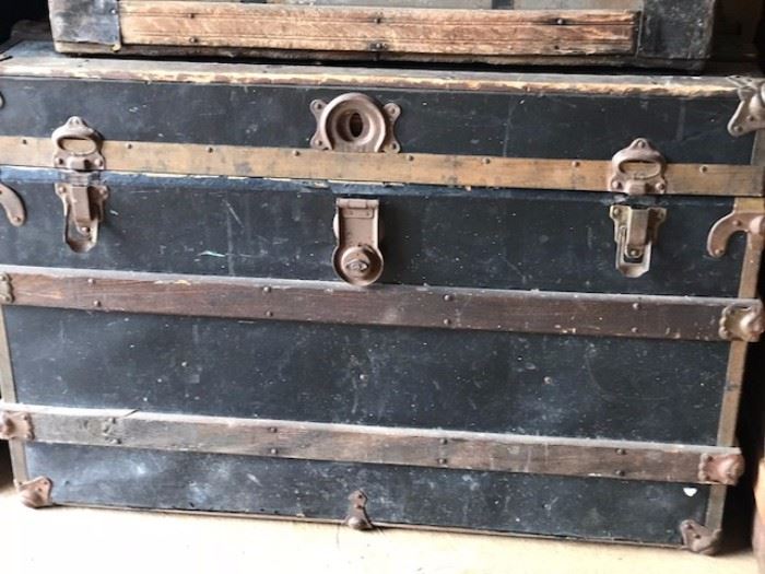 Another large antique trunk