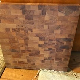 Great large butcher block cutting board.