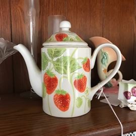 Fitz & Floyd Strawberry teapot