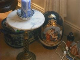 Nice Table & Beautiful Pottery