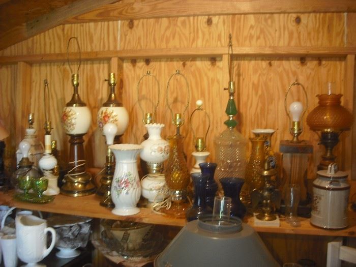 lots and Lots Of all kinds of Lamps!!