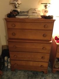 Chifoneer style chest of drawers, matches dresser and night stands