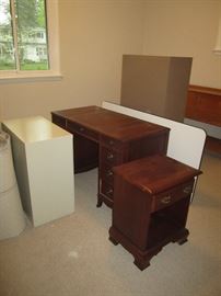 Desks and file cabinets