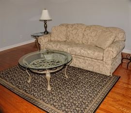 SOFA ~ COFFEE TABLE ~ END TABLES ~ ORIENTAL CARPET