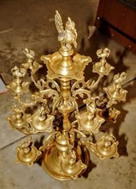 RARE: MASSIVE Three Layer EXOTIC DECCAN [MYTHICAL BIRD] &nbsp;OIL LAMP ~ SYMBOLIZES LIGHT AND AUSPICIOUSNESS ~ USED ON SPECIAL OCCASIONS [WEDDINGS - BIRTHS ETC. ]